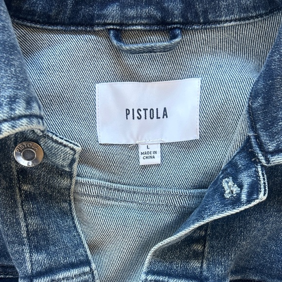 Pistola Womens Denim Jacket - Dark Blue size large - Picture 2 of 6